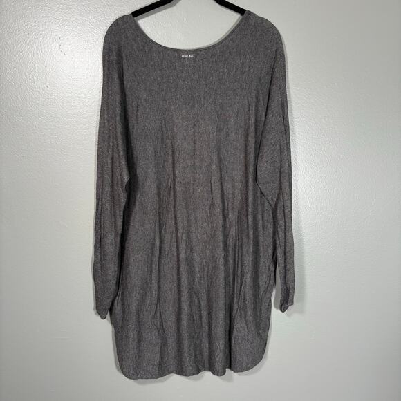 Michael Michael Kors Minimalist Gray Tunic Knit Top - 1X - Women's Plus Size - Picture 6 of 6